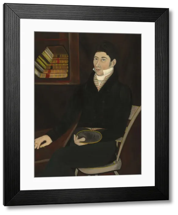 Framed Print : Possibly William Sheldon, c. 1831. Creator: Asahel Powers Framed Print : Possibly William Sheldon, c. 1831. Creator: Asahel Powers