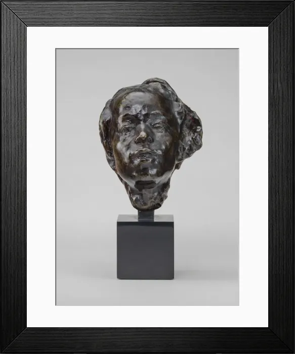 Framed Print : Head of Hanako (Ohta Hisa), model c. 1908, cast 1965. Creator: Auguste Rodin Framed Print : Head of Hanako (Ohta Hisa), model c. 1908, cast 1965. Creator: Auguste Rodin