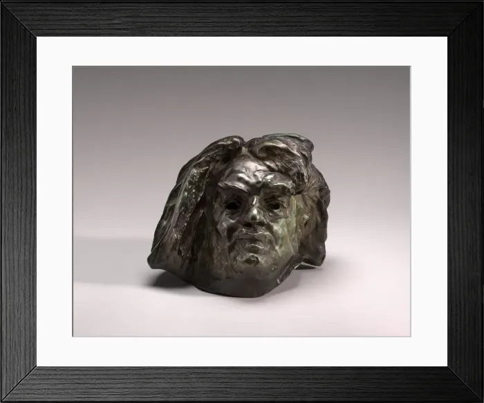 Framed Print : Head of Balzac, model 1897, cast probably early 20th century. Creator: Auguste Rodin Framed Print : Head of Balzac, model 1897, cast probably early 20th century. Creator: Auguste Rodin