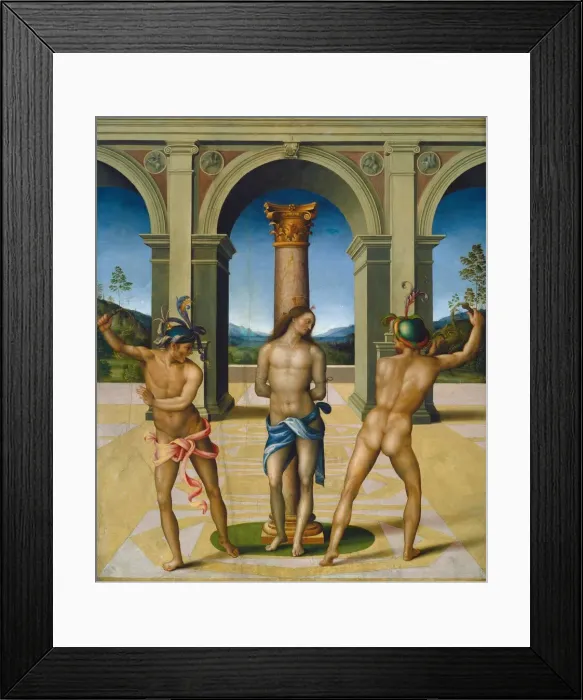 Framed Print : The Flagellation of Christ, c. 1512 / 1515. Creator: Bacchiacca Framed Print : The Flagellation of Christ, c. 1512 / 1515. Creator: Bacchiacca