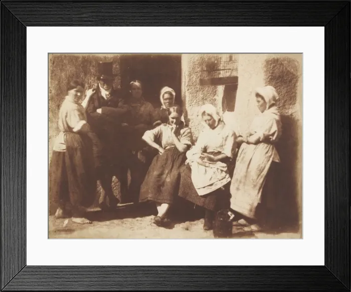 Framed Print : A Newhaven Pilots Cottage Door, 1845. Creators: David Octavius Hill, Robert Adamson Framed Print : A Newhaven Pilots Cottage Door, 1845. Creators: David Octavius Hill, Robert Adamson