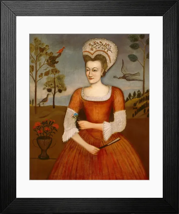 Framed Print : Catharine Hendrickson, c. 1770. Creator: Daniel Hendrickson