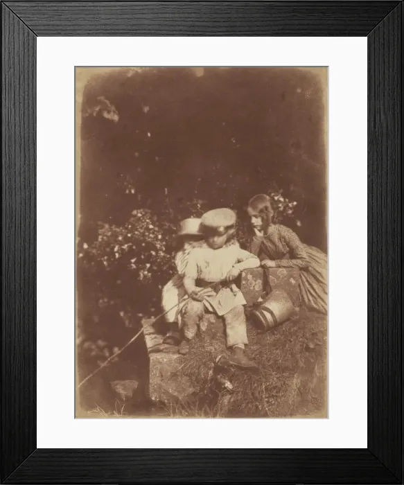 Framed Print : At the Minnow Pool, 1843-1847. Creators: David Octavius Hill, Robert Adamson Framed Print : At the Minnow Pool, 1843-1847. Creators: David Octavius Hill, Robert Adamson