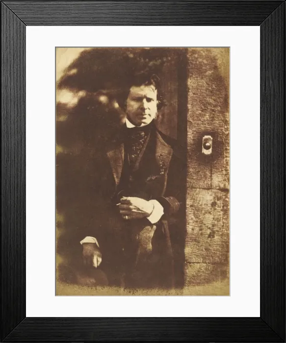 Framed Print : David Octavius Hill at the gate of Rock House, Edinburgh, 1843-1847 Framed Print : David Octavius Hill at the gate of Rock House, Edinburgh, 1843-1847