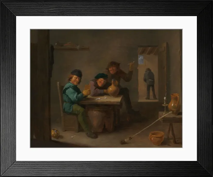 Framed Print : Peasants in a Tavern, c. 1633. Creator: David Teniers II Framed Print : Peasants in a Tavern, c. 1633. Creator: David Teniers II