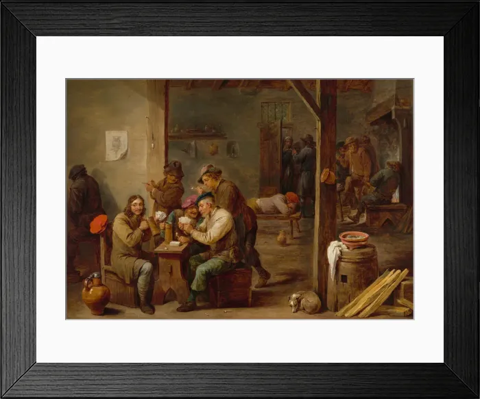 Framed Print : Tavern Scene, 1658. Creator: David Teniers II