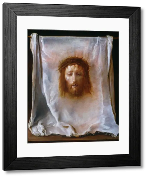 Framed Print : The Veil of Veronica, c. 1618 / 1622. Creator: Domenico Fetti Framed Print : The Veil of Veronica, c. 1618 / 1622. Creator: Domenico Fetti