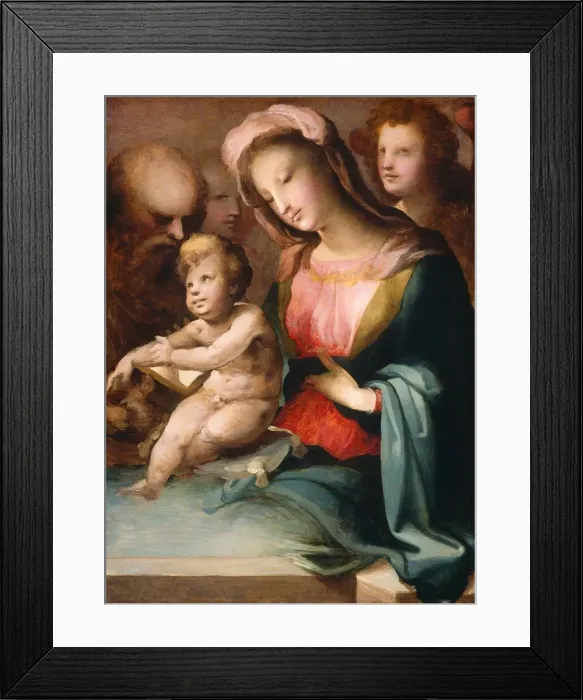 Framed Print : The Holy Family with Angels, c. 1545 / 1550. Creator: Domenico Beccafumi Framed Print : The Holy Family with Angels, c. 1545 / 1550. Creator: Domenico Beccafumi