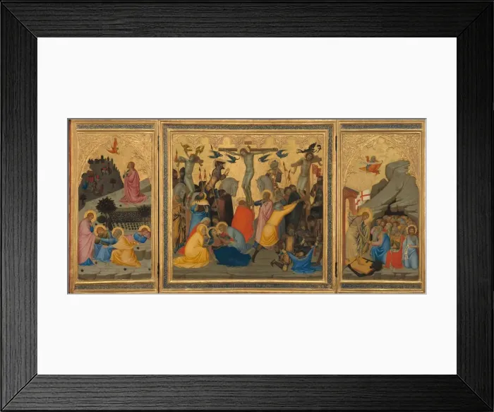 Framed Print : Scenes from the Passion of Christ: The Agony in the Garden, the Crucifixion... 1380s Framed Print : Scenes from the Passion of Christ: The Agony in the Garden, the Crucifixion... 1380s