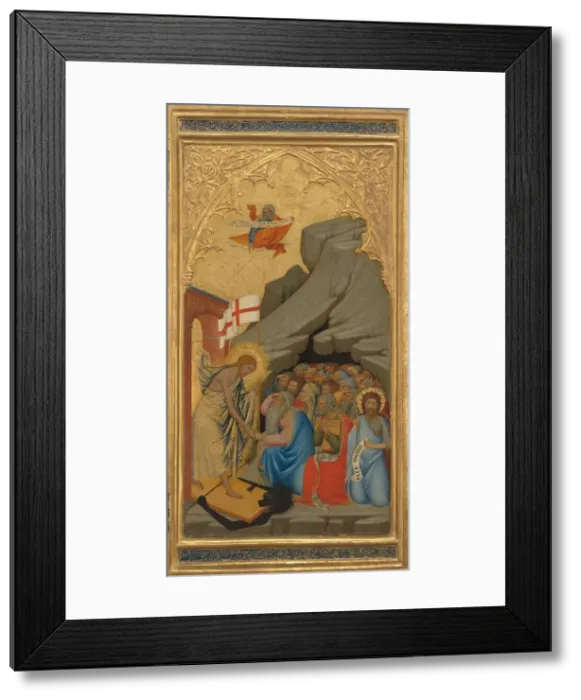 Framed Print : Scenes from the Passion of Christ: The Descent into Limbo [right panel], 1380s