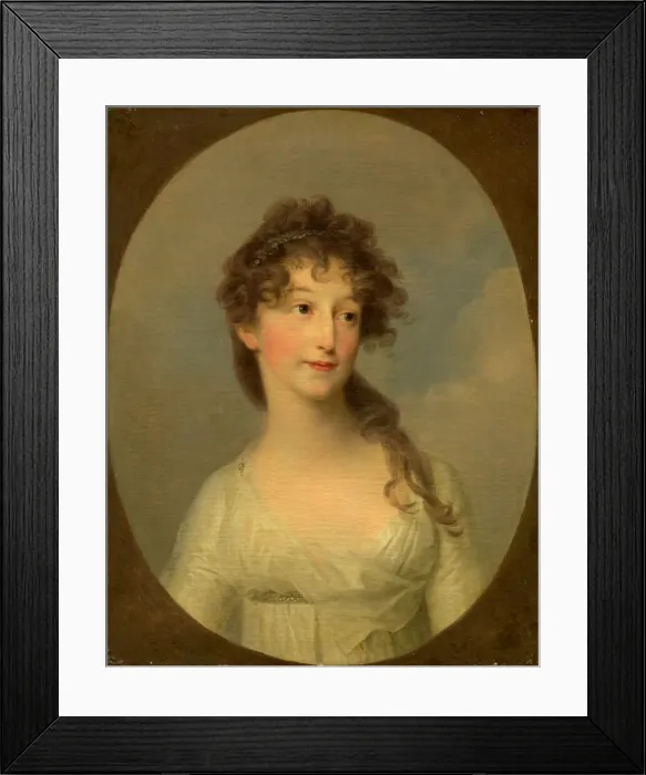 Framed Print : Possibly Franciska Krasinska, Duchess of Courland, c. 1790. Creator: Angelica Kauffman Framed Print : Possibly Franciska Krasinska, Duchess of Courland, c. 1790. Creator: Angelica Kauffman
