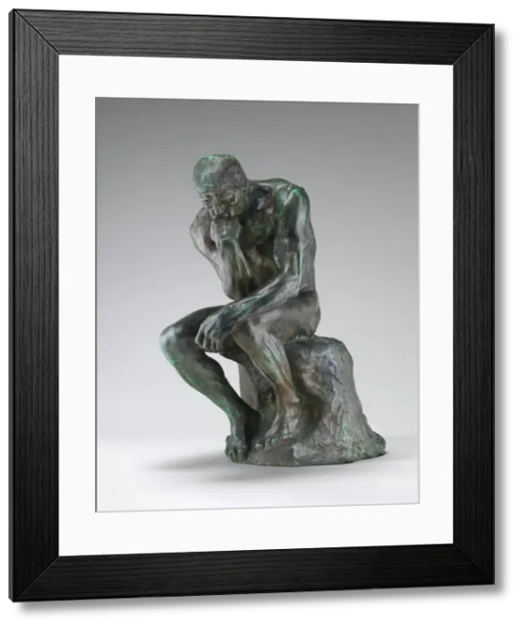 Framed Print : The Thinker (Le Penseur), model 1880, cast 1901. Creator: Auguste Rodin Framed Print : The Thinker (Le Penseur), model 1880, cast 1901. Creator: Auguste Rodin
