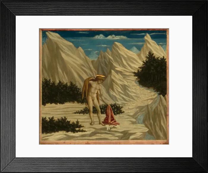Framed Print : Saint John in the Desert, c. 1445 / 1450. Creator: Domenico Veneziano Framed Print : Saint John in the Desert, c. 1445 / 1450. Creator: Domenico Veneziano