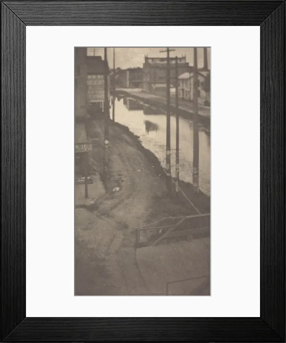 Framed Print : Telegraph Poles, c. 1900. Creator: Clarence H White Framed Print : Telegraph Poles, c. 1900. Creator: Clarence H White