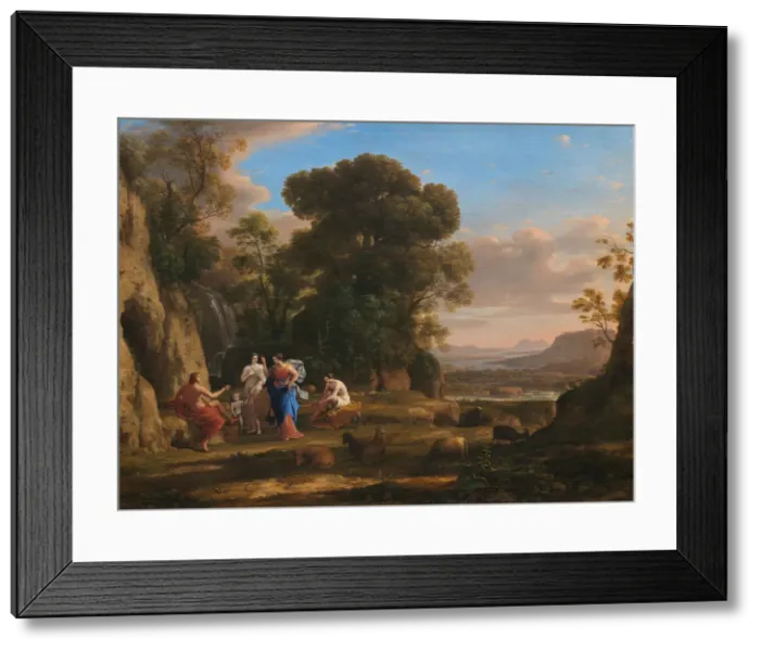 Framed Print : The Judgment of Paris, 1645 / 1646. Creator: Claude Lorrain Framed Print : The Judgment of Paris, 1645 / 1646. Creator: Claude Lorrain