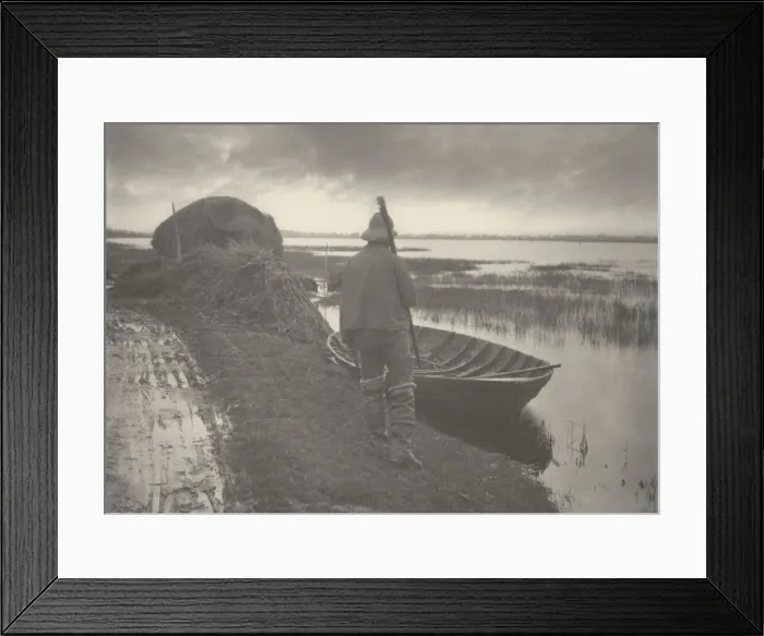 Framed Print : Marshman Going to Cut Schoof-Stuff, 1886. Creators: Dr Peter Henry Emerson Framed Print : Marshman Going to Cut Schoof-Stuff, 1886. Creators: Dr Peter Henry Emerson