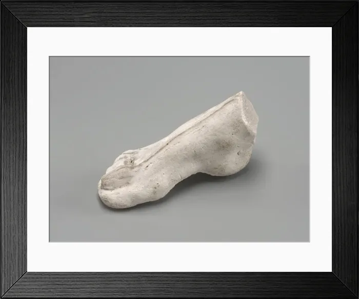 Framed Print : Right Foot, possibly 1880. Creator: Auguste Rodin Framed Print : Right Foot, possibly 1880. Creator: Auguste Rodin