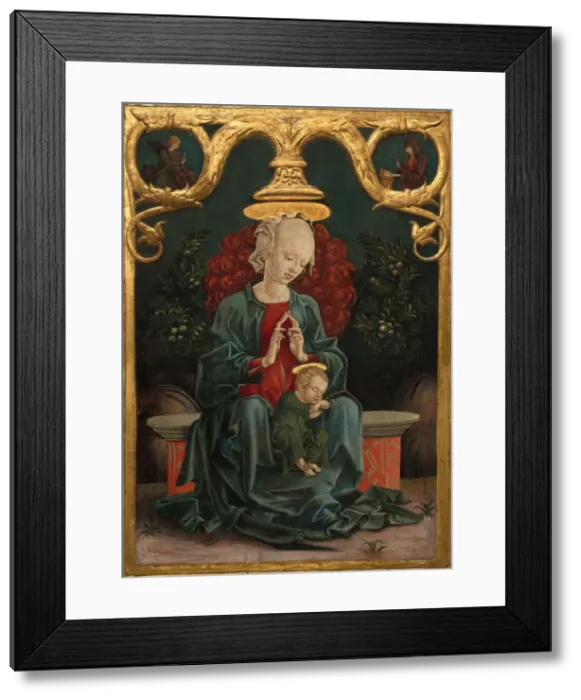 Framed Print : Madonna and Child in a Garden, c. 1460 / 1470. Creator: CosmeTura Framed Print : Madonna and Child in a Garden, c. 1460 / 1470. Creator: CosmeTura