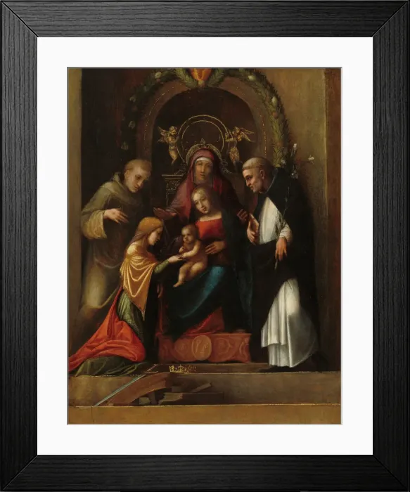 Framed Print : The Mystic Marriage of Saint Catherine, 1510 / 1515. Creator: Correggio Framed Print : The Mystic Marriage of Saint Catherine, 1510 / 1515. Creator: Correggio