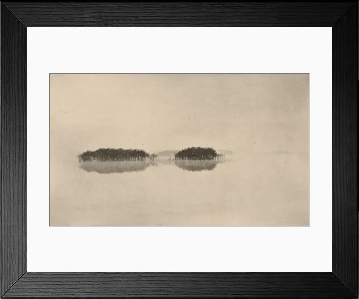 Framed Print : The Lone Lagoon, 1893, printed 1895. Creator: Dr Peter Henry Emerson Framed Print : The Lone Lagoon, 1893, printed 1895. Creator: Dr Peter Henry Emerson