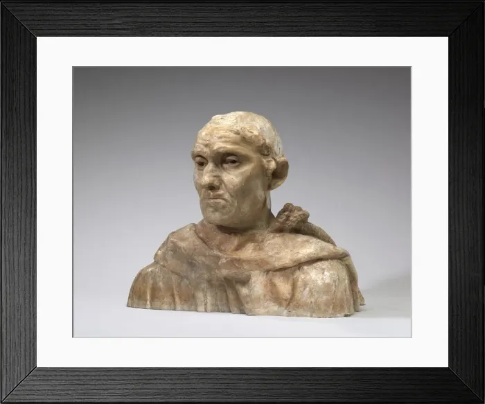 Framed Print : Jean d Aire, model 1884-1889, cast probably early 20th century. Creator: Auguste Rodin Framed Print : Jean d Aire, model 1884-1889, cast probably early 20th century. Creator: Auguste Rodin