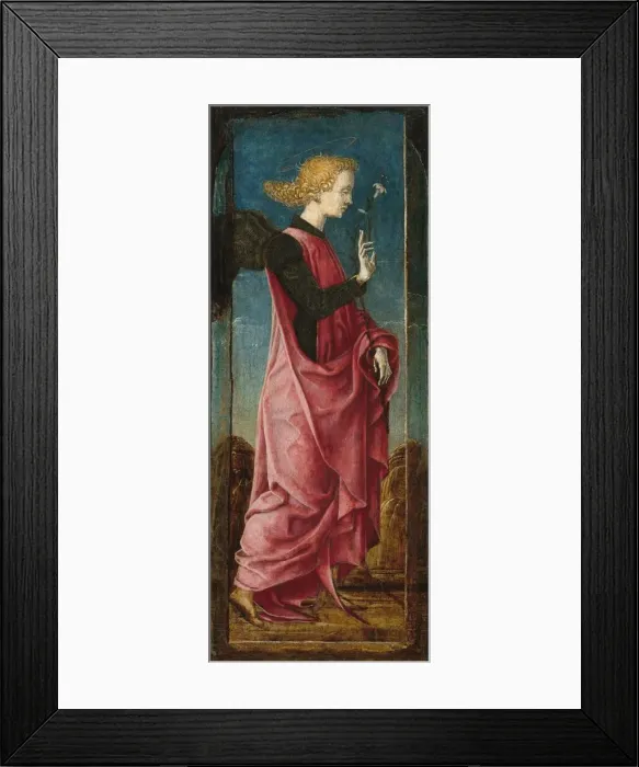Framed Print : The Archangel Gabriel [middle left panel], c. 1470  /  1480. Creator: CosmeTura