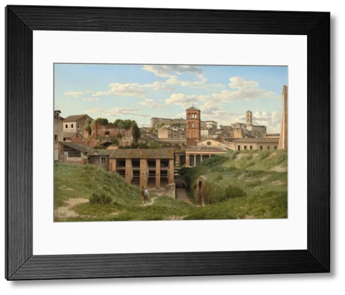 Framed Print : View of the Cloaca Maxima, Rome, 1814. Creator: CW Eckersberg Framed Print : View of the Cloaca Maxima, Rome, 1814. Creator: CW Eckersberg
