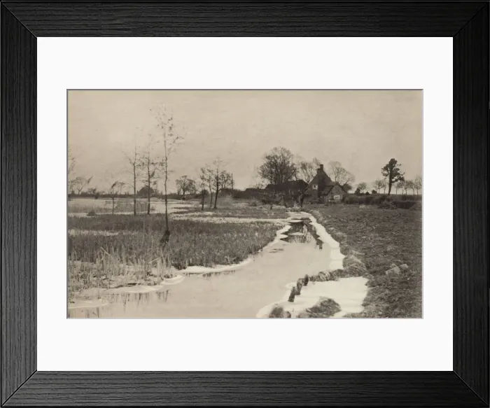 Framed Print : The Edge of the Broad, 1890-1891, printed 1893. Creator: Dr Peter Henry Emerson Framed Print : The Edge of the Broad, 1890-1891, printed 1893. Creator: Dr Peter Henry Emerson