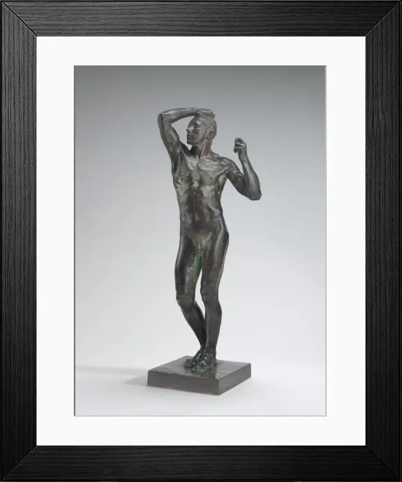 Framed Print : The Age of Bronze (L Age d Airain), model 1875-1876, cast 1903-1904 Framed Print : The Age of Bronze (L Age d Airain), model 1875-1876, cast 1903-1904