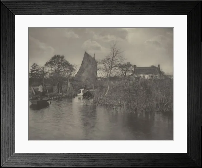 Framed Print : A Broadmans Cottage, 1886. Creators: Dr Peter Henry Emerson, Thomas Frederick Goodall Framed Print : A Broadmans Cottage, 1886. Creators: Dr Peter Henry Emerson, Thomas Frederick Goodall
