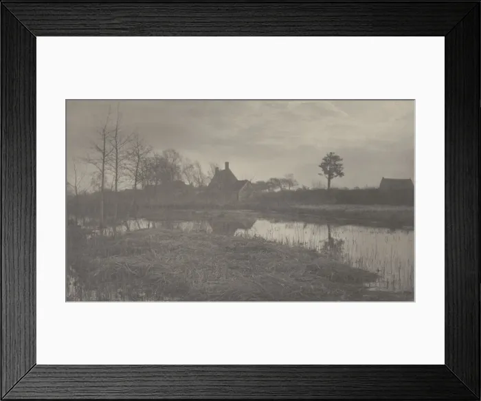 Framed Print : Evening, 1886. Creators: Dr Peter Henry Emerson, Thomas Frederick Goodall Framed Print : Evening, 1886. Creators: Dr Peter Henry Emerson, Thomas Frederick Goodall