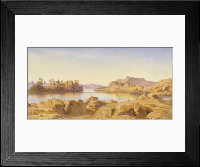 Framed Print : Philae, Egypt, 1863. Creator: Edward Lear Framed Print : Philae, Egypt, 1863. Creator: Edward Lear