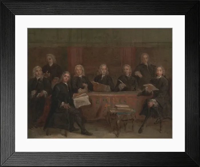 Framed Print : Study for a Group Portrait, between 1729 and 1730. Creator: Joseph Highmore Framed Print : Study for a Group Portrait, between 1729 and 1730. Creator: Joseph Highmore