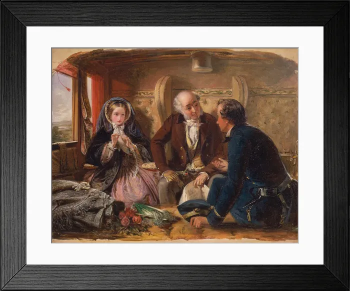 Framed Print : First Class-The Meeting. And at first meeting loved. 1855 Framed Print : First Class-The Meeting. And at first meeting loved. 1855
