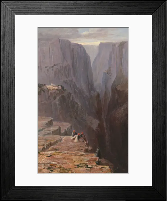 Framed Print : Zagori, Greece, 1860. Creator: Edward Lear Framed Print : Zagori, Greece, 1860. Creator: Edward Lear