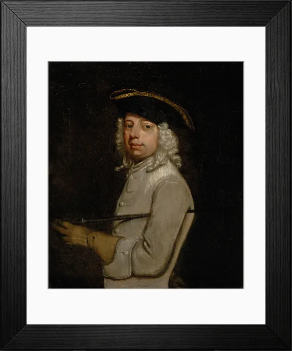 Framed Print : Portrait of the Artist, 1733 or after. Creator: Unknown Framed Print : Portrait of the Artist, 1733 or after. Creator: Unknown