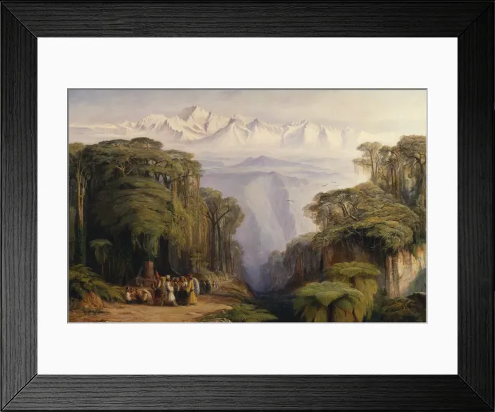 Framed Print : Kangchenjun from Darjeeling, India, 1879. Creator: Edward Lear Framed Print : Kangchenjun from Darjeeling, India, 1879. Creator: Edward Lear