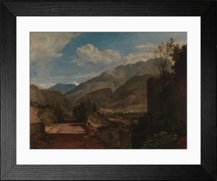 Framed Print : Chateaux de St. Michael, Bonneville, Savoy, 1802 to 1803. Creator: JMW Turner