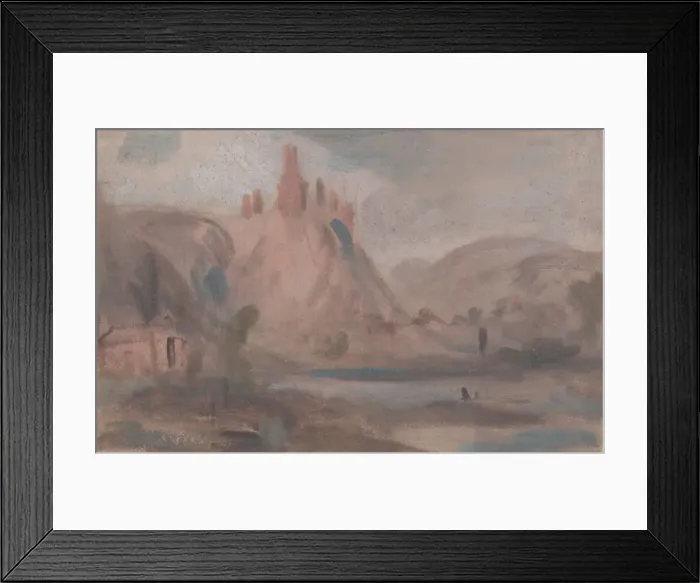 Framed Print : ?Petit Andeleys on the Seine, 1822 to 1825. Creator: Unknown Framed Print : ?Petit Andeleys on the Seine, 1822 to 1825. Creator: Unknown