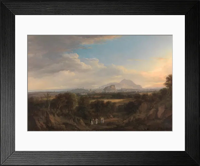 Framed Print : A View of Edinburgh from the West, 1822 to 1826. Creator: Alexander Nasmyth Framed Print : A View of Edinburgh from the West, 1822 to 1826. Creator: Alexander Nasmyth