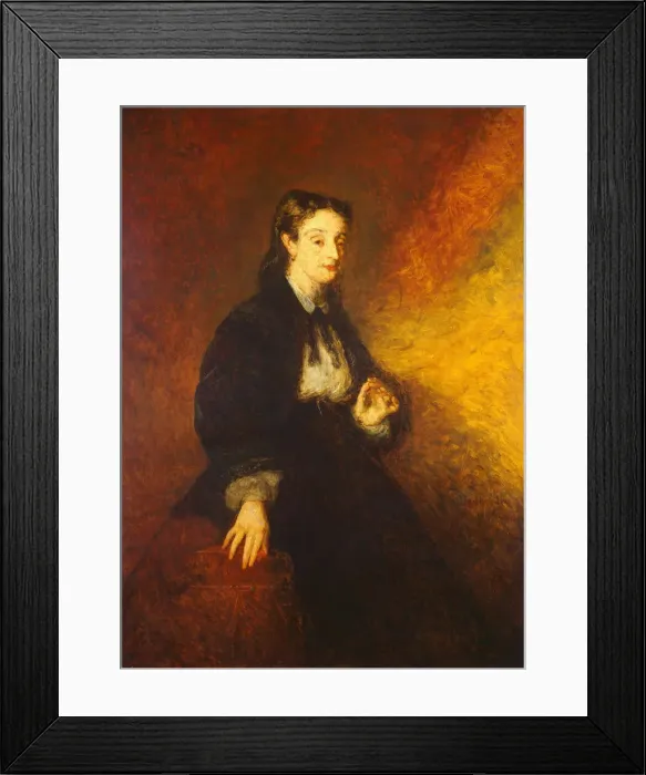 Framed Print : Madame Cahen, 1869. Creator: Adolphe Monticelli Framed Print : Madame Cahen, 1869. Creator: Adolphe Monticelli