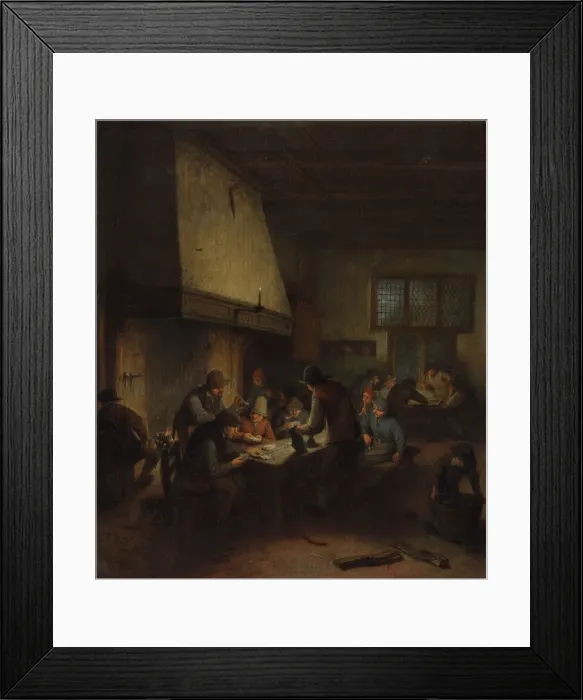 Framed Print : Tavern Scene, early 1660s. Creator: Adriaen van Ostade Framed Print : Tavern Scene, early 1660s. Creator: Adriaen van Ostade