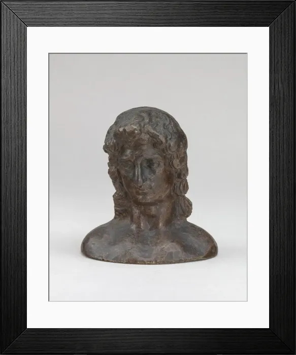 Framed Print : Bust of a Youth (Saint John?). Creator: Andrea Briosco Framed Print : Bust of a Youth (Saint John?). Creator: Andrea Briosco