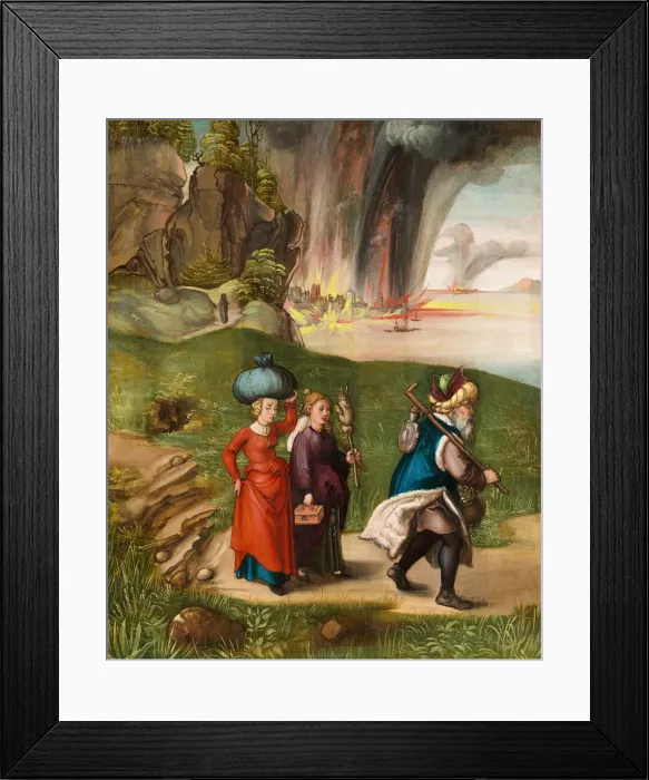 Framed Print : Lot and His Daughters [reverse], c. 1496 / 1499. Creator: Albrecht Durer