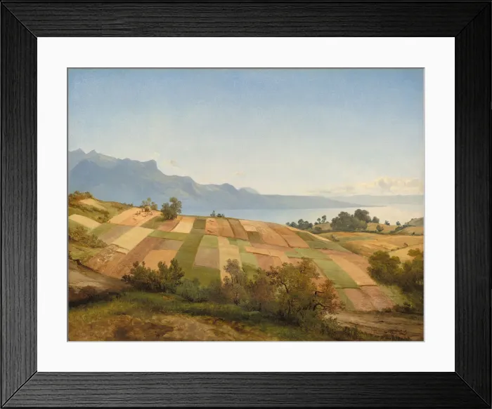 Framed Print : Swiss Landscape, c. 1830. Creator: Alexandre Calame Framed Print : Swiss Landscape, c. 1830. Creator: Alexandre Calame