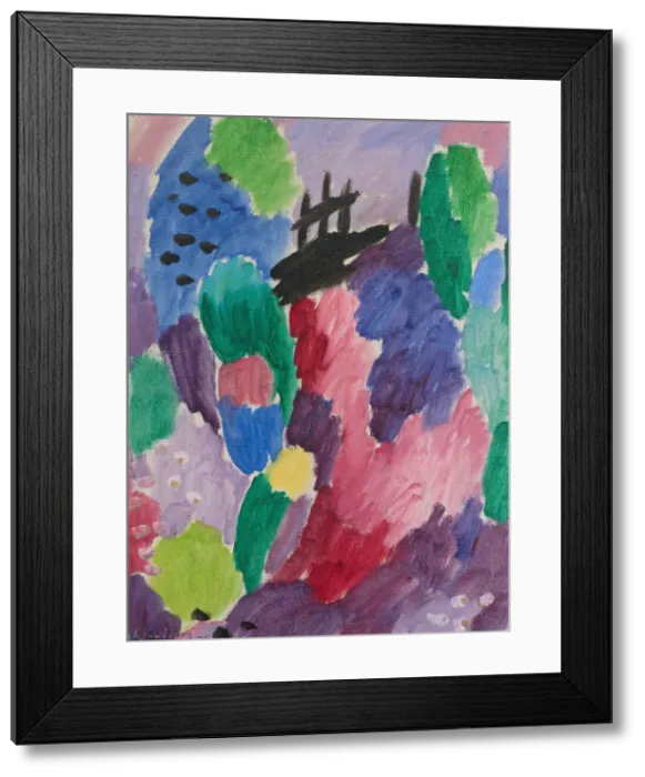 Framed Print : Red Path, St. Prex, 1915. Creator: Alexei Jawlensky Framed Print : Red Path, St. Prex, 1915. Creator: Alexei Jawlensky