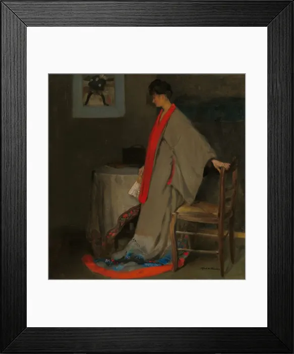 Framed Print : Young Woman in Kimono, c. 1901. Creator: Alfred Henry Maurer Framed Print : Young Woman in Kimono, c. 1901. Creator: Alfred Henry Maurer