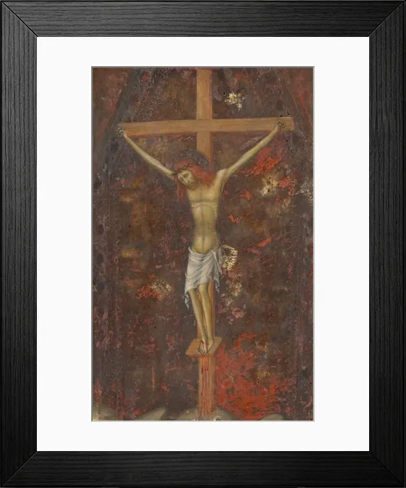 Framed Print : Christ on the Cross [reverse], c. 1380  /  1390. Creator: Andrea di Bartolo