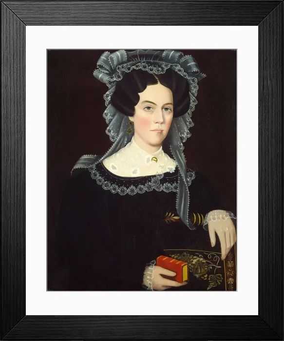 Framed Print : Catherine A. May, c. 1830. Creator: Ammi Phillips Framed Print : Catherine A. May, c. 1830. Creator: Ammi Phillips