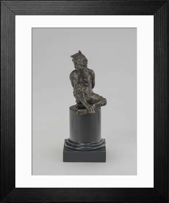 Framed Print : Bound Satyr. Creator: Andrea Briosco Framed Print : Bound Satyr. Creator: Andrea Briosco